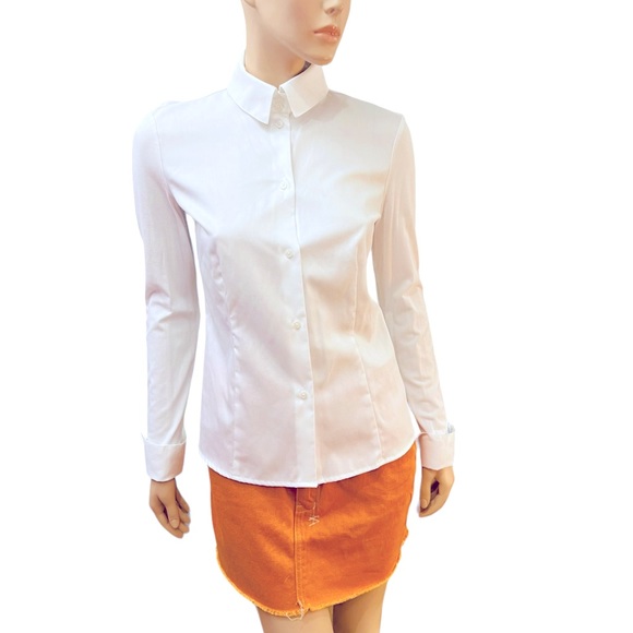Anatomie Top Button Up Shirt Blouse Size Small  Buttoned Cuffs New with out tag - Picture 1 of 8